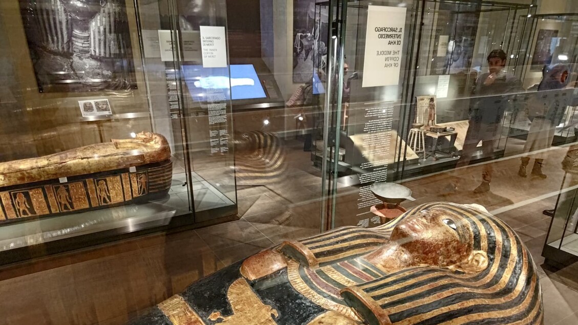 Nuovo allestimento della sala di Kha e Merit al Museo Egizio
